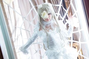 Rating: Safe Score: 0 Tags: 1girl blurry curtains dress indoors kirakishou long_hair solo white_dress white_hair white_theme window User: admin