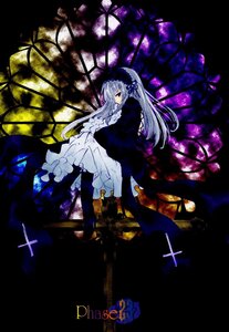 Rating: Safe Score: 0 Tags: 1girl boots cross dress frills hairband image long_hair long_sleeves purple_eyes silver_hair sitting solo suigintou very_long_hair wings User: admin