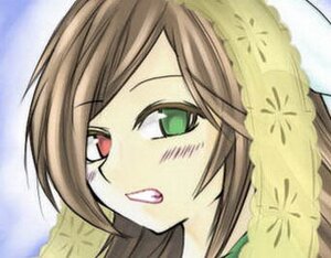 Rating: Safe Score: 0 Tags: 1girl :d auto_tagged brown_hair green_eyes hat image looking_at_viewer open_mouth red_eyes smile solo suiseiseki User: admin