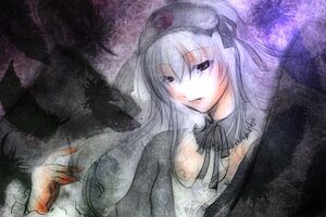 Rating: Safe Score: 0 Tags: 1girl black_ribbon black_wings dress flower hairband image long_hair long_sleeves neck_ribbon ribbon rose silver_hair solo suigintou upper_body wings User: admin