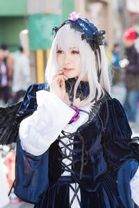 Rating: Safe Score: 0 Tags: 1girl 3d black_dress blurry blurry_background blurry_foreground depth_of_field dress hairband long_sleeves nail_polish photo red_eyes solo solo_focus suigintou User: admin