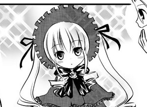 Rating: Safe Score: 0 Tags: 1girl blush bow bowtie dress greyscale hat image long_hair looking_at_viewer monochrome ribbon shinku solo twintails very_long_hair User: admin