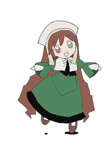 Rating: Safe Score: 0 Tags: 1girl :d apron auto_tagged bangs blush_stickers brown_hair dress full_body green_dress green_eyes hat head_scarf heterochromia image long_hair long_sleeves looking_at_viewer open_mouth outstretched_arms red_eyes shoes simple_background smile solo standing suiseiseki white_background User: admin