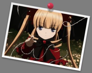 Rating: Safe Score: 0 Tags: 1girl blonde_hair blue_eyes bow camera dress expressionless flower image letterboxed long_hair long_sleeves looking_at_viewer rose shinku solo twintails User: admin