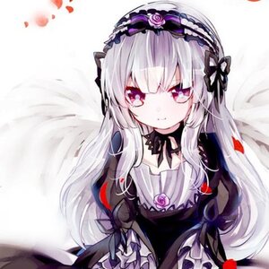 Rating: Safe Score: 0 Tags: 1girl bangs black_dress black_wings closed_mouth dress flower frills hairband image lolita_fashion long_hair long_sleeves looking_at_viewer petals purple_flower purple_rose red_eyes red_flower red_rose rose silver_hair solo suigintou very_long_hair wings User: admin