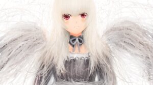 Rating: Safe Score: 0 Tags: 1girl bangs black_dress black_ribbon black_wings blush closed_mouth detached_collar dress feathered_wings feathers frills image long_hair looking_at_viewer red_eyes ribbon solo suigintou upper_body very_long_hair wings User: admin