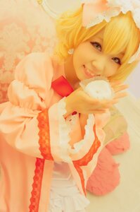 Rating: Safe Score: 0 Tags: 1girl blonde_hair bow dress hinaichigo jewelry short_hair smile solo User: admin