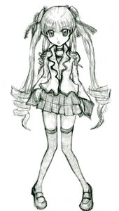 Rating: Safe Score: 0 Tags: 1girl blush drill_hair full_body greyscale hair_ribbon image loafers long_hair long_sleeves monochrome open_mouth pleated_skirt school_uniform serafuku shinku shoes skirt solo standing thighhighs traditional_media twin_drills twintails very_long_hair zettai_ryouiki User: admin