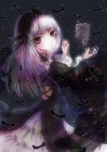 Rating: Safe Score: 0 Tags: 1girl black_dress black_feathers dress feathers flower frills hairband image long_hair long_sleeves looking_at_viewer red_eyes silver_hair smile solo suigintou wings User: admin
