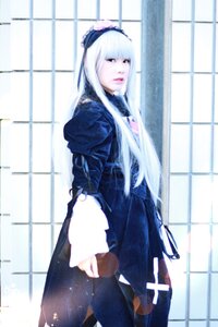 Rating: Safe Score: 0 Tags: 1girl bangs blunt_bangs dress gothic_lolita indoors long_hair long_sleeves looking_at_viewer shouji sliding_doors solo standing suigintou very_long_hair User: admin