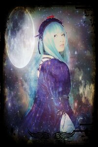 Rating: Safe Score: 0 Tags: 1girl bangs blunt_bangs constellation dress flower long_hair looking_at_viewer moon purple_dress sky solo space star_(sky) starry_sky suigintou User: admin
