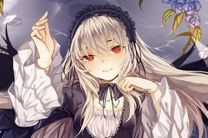 Rating: Safe Score: 0 Tags: 1girl black_dress black_ribbon closed_mouth doll_joints dress flower frills hairband image joints long_hair long_sleeves looking_at_viewer neck_ribbon red_eyes ribbon rose silver_hair smile solo suigintou User: admin