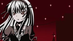 Rating: Safe Score: 0 Tags: +_+ 1girl cross diffraction_spikes dress frills glint hairband image long_hair long_sleeves looking_at_viewer monochrome red_background ribbon simple_background solo sparkle sparkle_background sparkling_eyes star_(symbol) suigintou upper_body User: admin