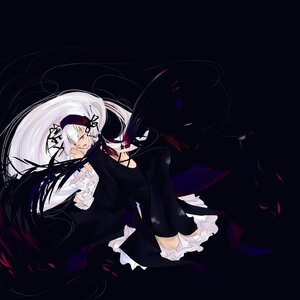 Rating: Safe Score: 0 Tags: 1girl black_dress black_wings dress floating_hair flower frilled_sleeves frills hair_ornament hairband image long_hair open_mouth petals red_eyes solo suigintou very_long_hair wide_sleeves wings User: admin