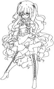 Rating: Safe Score: 0 Tags: 1girl boots cross-laced_footwear dress greyscale hair_ornament image kirakishou knee_boots lace-up_boots long_hair monochrome smile solo stuffed_animal two_side_up User: admin