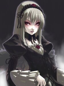 Rating: Safe Score: 0 Tags: 1girl dress flower frills gothic_lolita hairband image lips lolita_fashion lolita_hairband long_hair long_sleeves looking_at_viewer pale_skin puffy_sleeves rose silver_hair solo suigintou User: admin