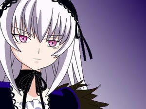 Rating: Safe Score: 0 Tags: 1girl bangs black_ribbon black_wings closed_mouth detached_collar dress hairband image long_hair looking_at_viewer pink_eyes ribbon silver_hair simple_background solo suigintou wings User: admin