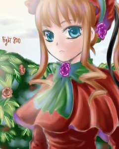 Rating: Safe Score: 0 Tags: 1girl blonde_hair blue_eyes blush dress flower image long_hair long_sleeves pink_flower pink_rose purple_rose red_flower red_rose rose shinku sidelocks solo thorns twintails upper_body User: admin