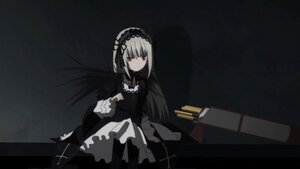 Rating: Safe Score: 0 Tags: 1girl black_dress chair closed_mouth dress frills hairband image long_hair long_sleeves looking_at_viewer red_eyes ribbon rose silver_hair sitting solo suigintou wings User: admin