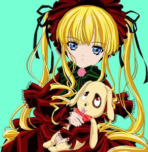 Rating: Safe Score: 0 Tags: 1girl :3 blonde_hair blue_eyes bonnet bow commentary_request dress drill_hair flower frown green_bow holding image kunkun lolita_fashion long_hair long_sleeves looking_at_viewer oekaki pink_flower pink_rose red_dress red_eyes ribbon rose rozen_maiden serious shawl shinku sidelocks simple_background solo stuffed_animal stuffed_dog takayapeint tongue twin_drills twintails User: admin