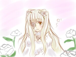 Rating: Safe Score: 0 Tags: 1girl blush dress eyepatch flower frills image kirakishou long_hair looking_at_viewer solo white_flower white_rose User: admin