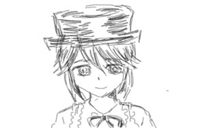 Rating: Safe Score: 0 Tags: 1girl blush closed_mouth frills greyscale hair_ornament hat image looking_at_viewer monochrome ribbon short_hair simple_background sketch smile solo souseiseki white_background User: admin