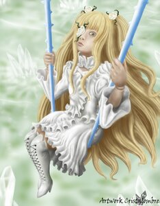 Rating: Safe Score: 0 Tags: 1girl blonde_hair boots cross-laced_footwear dress frills hair_ornament image kirakishou long_hair solo thigh_boots thighhighs very_long_hair white_dress white_footwear yellow_eyes User: admin