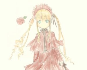 Rating: Safe Score: 0 Tags: 1girl blonde_hair blue_eyes bow capelet dress flower image long_hair long_sleeves looking_at_viewer pink_rose red_flower red_rose rose shinku simple_background solo striped twintails very_long_hair User: admin