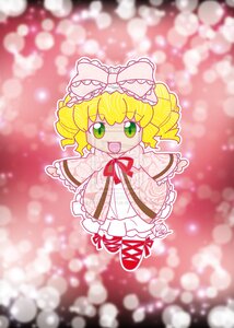 Rating: Safe Score: 0 Tags: 1girl :d blonde_hair blurry blurry_background blurry_foreground bow depth_of_field dress flower frills full_body green_eyes hina_ichigo hinaichigo image long_sleeves looking_at_viewer motion_blur open_mouth pink_bow ribbon short_hair smile solo User: admin