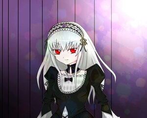 Rating: Safe Score: 0 Tags: 1girl bangs black_dress black_ribbon closed_mouth dress eyebrows_visible_through_hair frills hairband image juliet_sleeves long_hair long_sleeves looking_at_viewer puffy_sleeves red_eyes ribbon silver_hair solo suigintou upper_body very_long_hair wings User: admin