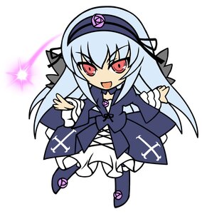 Rating: Safe Score: 0 Tags: 1girl :d chibi dress flower frills full_body hairband image long_hair long_sleeves looking_at_viewer open_mouth red_eyes ribbon smile solo suigintou white_background User: admin