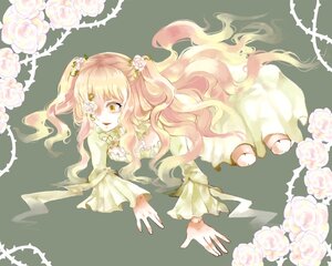 Rating: Safe Score: 0 Tags: 1girl blonde_hair dress flower hair_flower hair_ornament image kirakishou long_hair pink_flower pink_hair pink_rose rose solo thorns very_long_hair white_flower white_rose yellow_eyes User: admin