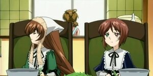 Rating: Safe Score: 0 Tags: 2girls 3girls brown_hair closed_eyes dress green_eyes head_scarf heterochromia image long_hair long_sleeves multiple_girls pair red_eyes short_hair siblings sisters souseiseki suiseiseki twins User: admin