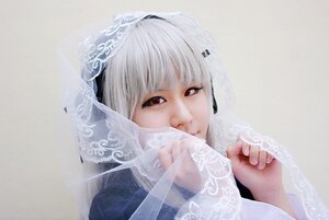 Rating: Safe Score: 0 Tags: 1girl 3d altera_(fate) bangs bridal_veil closed_mouth eyelashes lace lace_trim lips looking_at_viewer nail_polish own_hands_together red_eyes solo suigintou veil white_hair User: admin