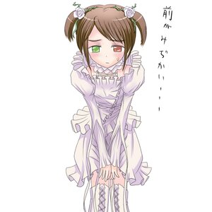 Rating: Safe Score: 0 Tags: 1girl blush boots brown_hair commentary_request costume_switch dress flower frills green_eyes hair_flower hair_ornament heterochromia image ishikkoro kirakishou long_sleeves red_eyes rose rozen_maiden short_hair solo souseiseki thighhighs translated twintails User: admin