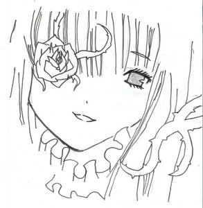 Rating: Safe Score: 0 Tags: 1girl bouquet flower greyscale image kirakishou monochrome rose solo User: admin