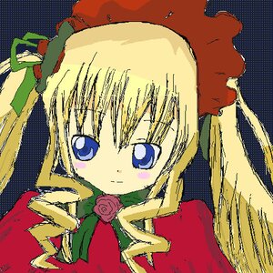Rating: Safe Score: 0 Tags: 1girl auto_tagged blonde_hair blue_eyes bowtie dress flower hat image long_hair long_sleeves looking_at_viewer oekaki red_dress rose shinku simple_background solo User: admin