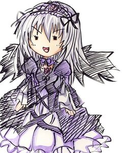 Rating: Safe Score: 0 Tags: 1girl :d black_wings dress flower frills hairband image lolita_hairband long_hair long_sleeves open_mouth puffy_sleeves silver_hair simple_background solo suigintou white_background wings User: admin