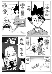 Rating: Safe Score: 0 Tags: 1boy 1girl bed comic doujinshi doujinshi_#119 english_text glasses greyscale image monochrome multiple on_bed possible_duplicate sleeping User: admin