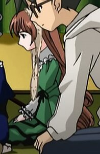 Rating: Safe Score: 0 Tags: 1boy blush brown_hair dress green_dress image long_hair long_sleeves multiple_girls profile sitting solo suiseiseki User: admin