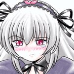 Rating: Safe Score: 0 Tags: 1girl bangs blush eyebrows_visible_through_hair hair_ribbon image long_hair ribbon silver_hair solo suigintou User: admin