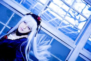Rating: Safe Score: 0 Tags: 1girl dress flower indoors long_hair looking_at_viewer rose smile solo suigintou window User: admin