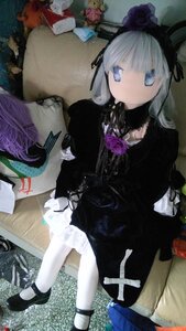 Rating: Safe Score: 0 Tags: 1girl black_dress blue_eyes doll dress flower gothic_lolita hairband lolita_fashion long_hair looking_at_viewer rose solo suigintou User: admin