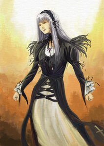 Rating: Safe Score: 0 Tags: 1girl black_dress black_ribbon black_wings dress frills hairband image long_hair long_sleeves looking_at_viewer puffy_sleeves ribbon rozen_maiden silver_hair solo standing suigintou very_long_hair wings User: admin