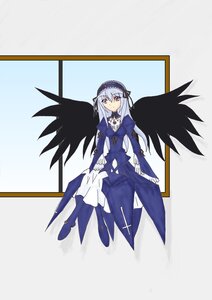 Rating: Safe Score: 0 Tags: 1girl black_wings breasts closed_mouth dress eyebrows_visible_through_hair feathered_wings frills full_body hairband image juliet_sleeves long_hair long_sleeves looking_at_viewer puffy_sleeves purple_eyes silver_hair solo suigintou sword weapon wings User: admin