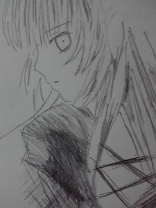 Rating: Safe Score: 0 Tags: 1girl close-up face from_side greyscale image monochrome profile simple_background sketch solo suigintou traditional_media User: admin