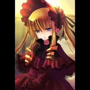 Rating: Safe Score: 0 Tags: 1girl black_border blonde_hair blue_eyes bonnet bow dress flower image letterboxed long_hair looking_at_viewer pink_flower pink_rose red_dress rose shinku solo twintails User: admin