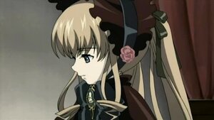 Rating: Safe Score: 0 Tags: 1girl auto_tagged blonde_hair blue_eyes bonnet bow expressionless face flower image long_hair portrait profile ribbon rose shinku solo User: admin