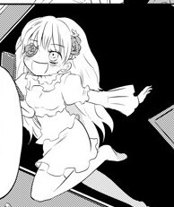 Rating: Safe Score: 0 Tags: 1girl dress greyscale image kirakishou long_hair looking_at_viewer monochrome puffy_sleeves solo User: admin