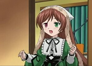 Rating: Safe Score: 0 Tags: 1girl :o blush brown_hair dress frills green_dress green_eyes head_scarf heterochromia image long_hair long_sleeves looking_at_viewer open_mouth red_eyes ribbon solo suiseiseki tears upper_body User: admin